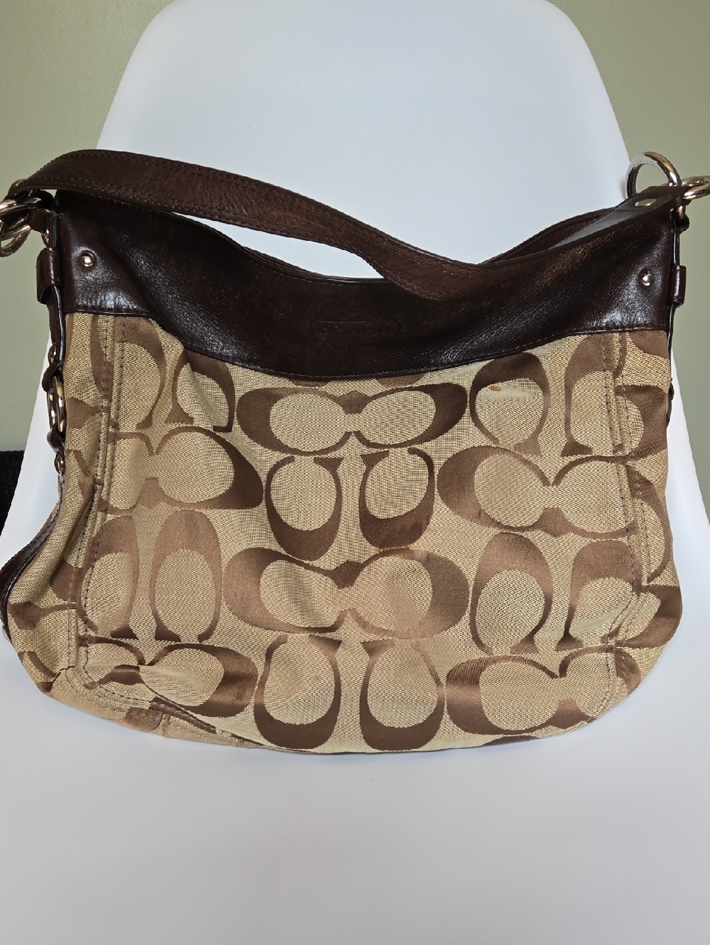 Coach Signature Hobo Tote Bag Monogram